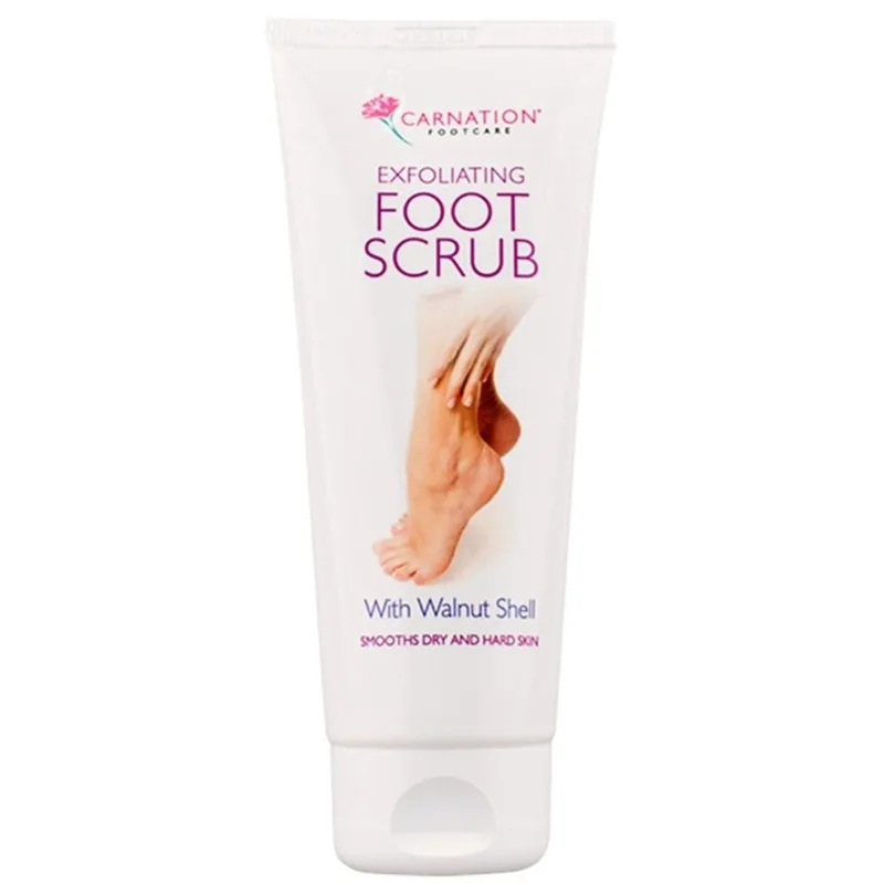 Carnation Footcare Exfoliating Foot Scrub with Walnut Shell Κρέμα Απολέπισης Ποδιών με Κέλυφος Καρυδιού για Απαλότητα & Αναζωογόνηση 100ml