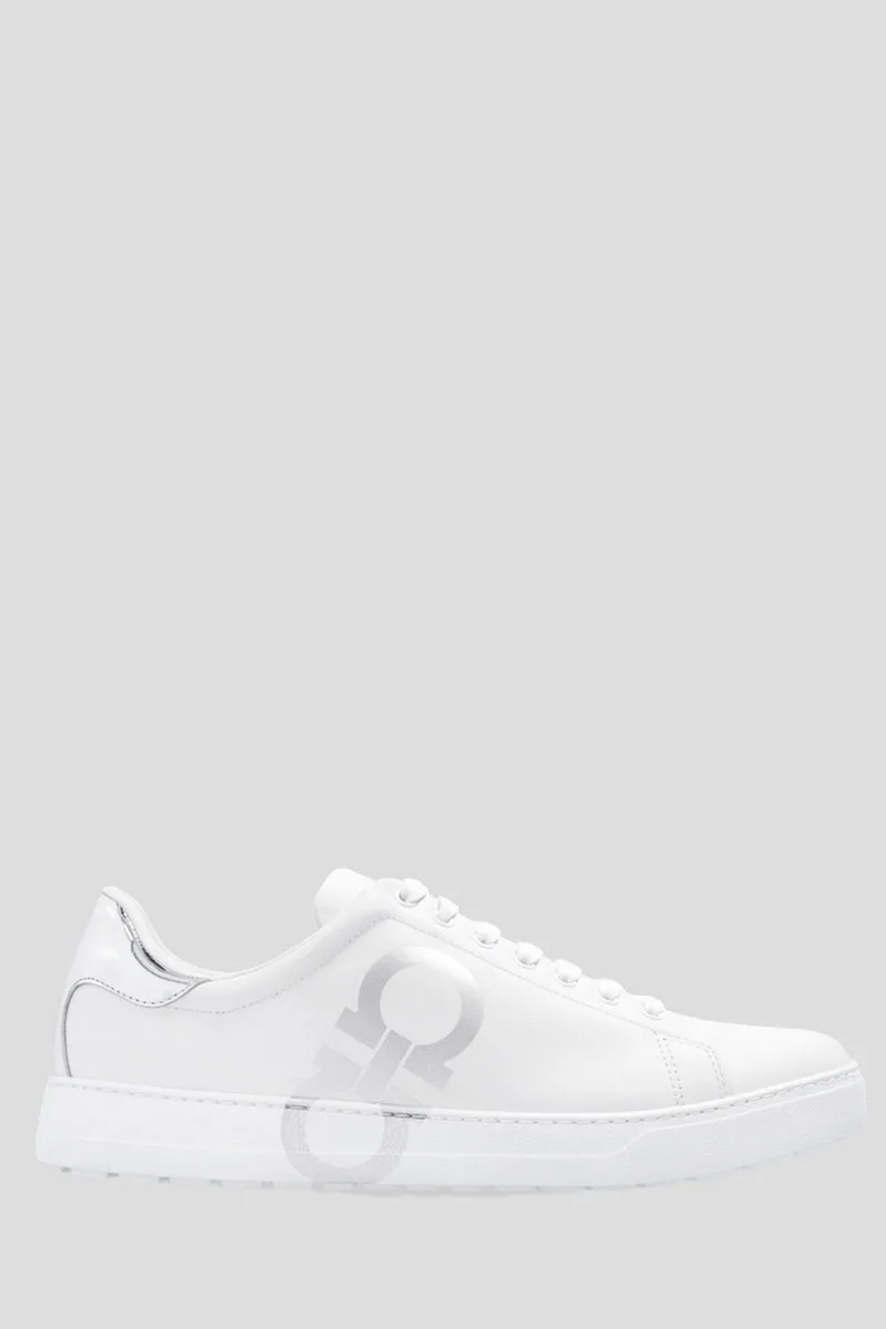 SALVATORE FERRAGAMO Ανδρικό Λευκό Gancini Sneaker