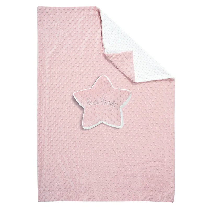 Κουβέρτα Fleece Αγκαλιάς Greenwich Polo Club 8847 Ροζ-White 75x100