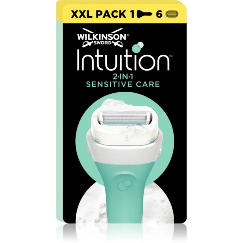 Wilkinson Sword Intuition 2in1 Soap & Shave Sensitive ξυριστική μηχανή + ανταλλακτικές κεφαλές 6 τεμ