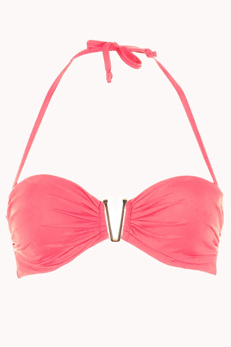 Bluepoint bikini strapless top με μεταλλική λεπτομέρεια ''Solids''- 2106696