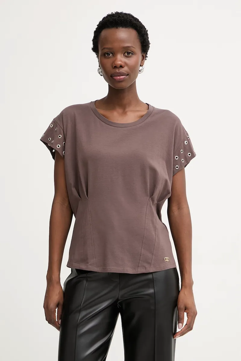 Liu Jo t-shirt γυναικείος βαμβακερός με ελαστάν