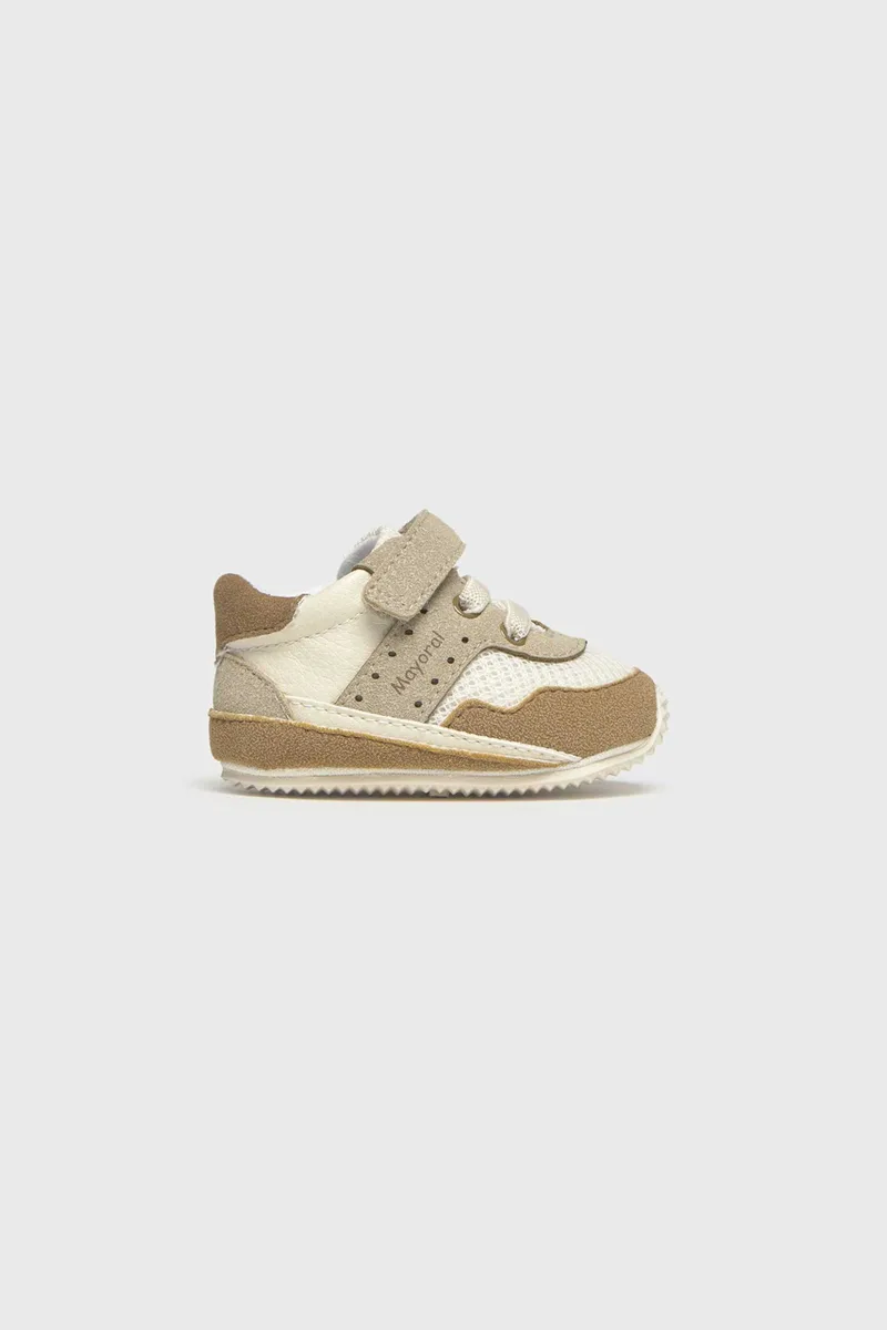 Mayoral βρεφικά sneaker με ελαστικά κορδόνια - 9087-S26 Μπεζ