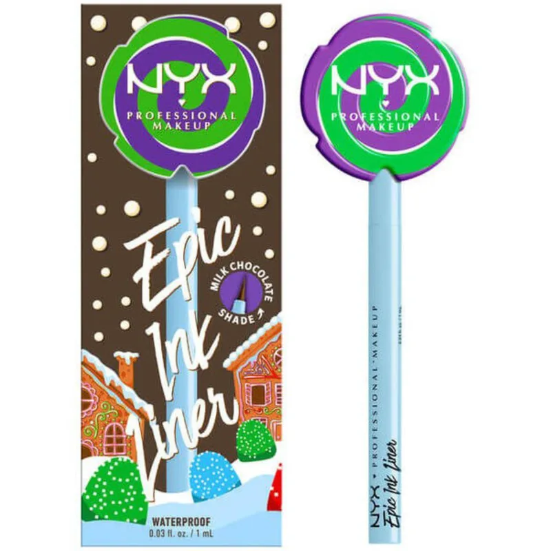 Nyx Professional Makeup Waterproof Epic Ink Liner Αδιάβροχο Eyeliner με Πλούσια Κρεμμώδη Υφή & Έντονο Αποτέλεσμα που Διαρκεί 1ml - Milk Chocolate