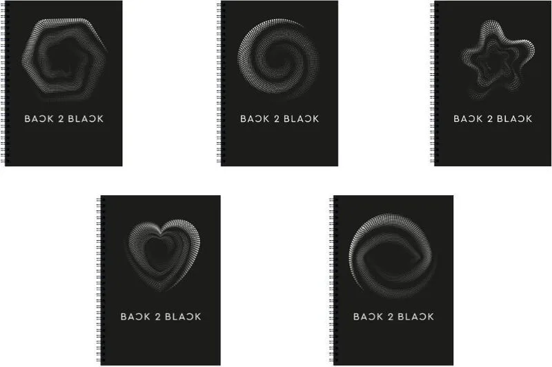 Τετράδιο Back 2 Black Σπιράλ 17X24 4 Θέσεων 120 Φύλλων-5 Σχέδια-1Τμχ (32087)