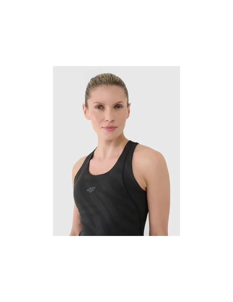 Women's quickdrying training crop top 4F 4FWSS25TFSLF41320S