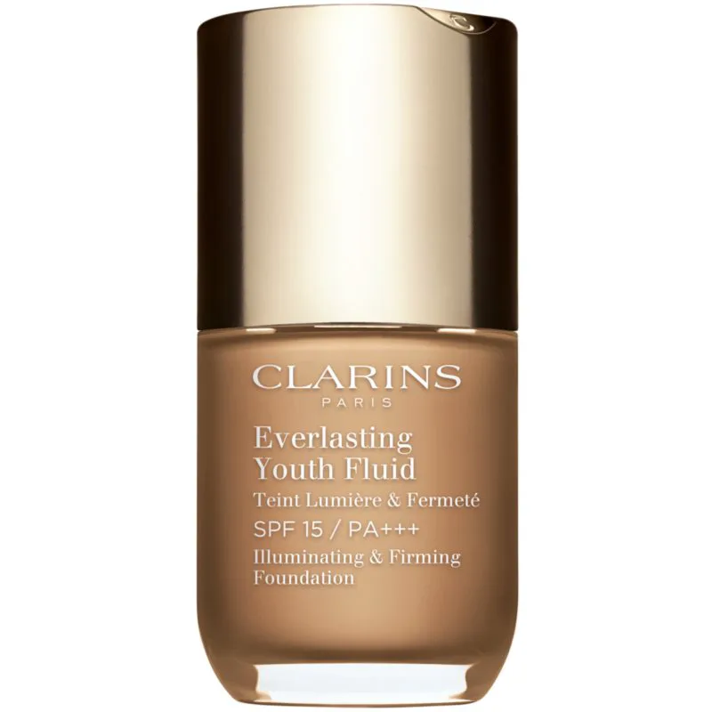 Clarins Everlasting Youth Fluid Foundation λαμπρυντικό μεικ απ SPF 15 απόχρωση 114 Cappuccino 30 ml
