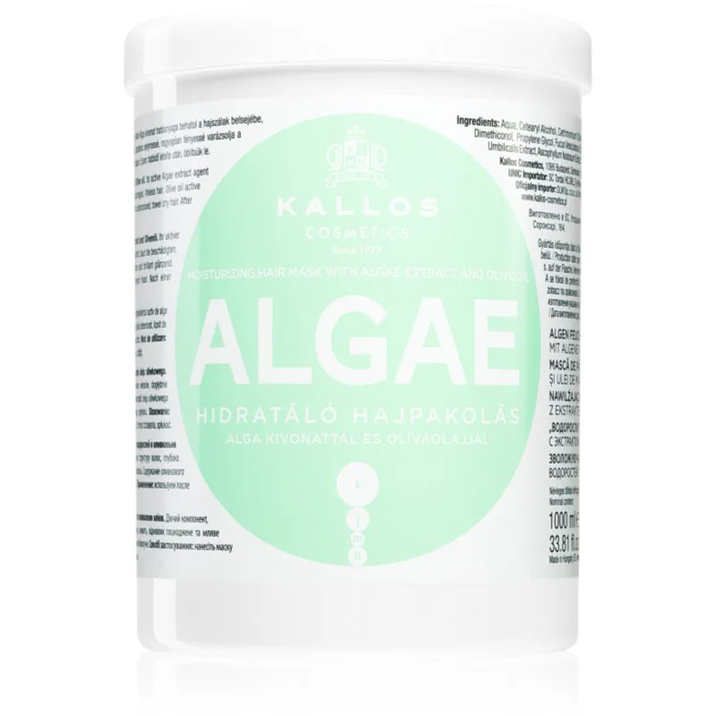 Kallos KJMN Professional Algae ενυδατική μάσκα με εκχυλίσμα απο άλγη και ελαιόλαδο 1000 ml