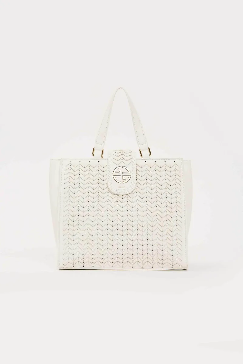 Gaudi γυναικεία τσάντα tote "Glenda" - V6AE-12860 Λευκό