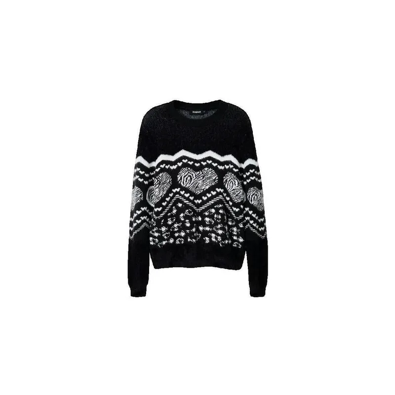 Πουλόβερ Desigual Bordure Coeur