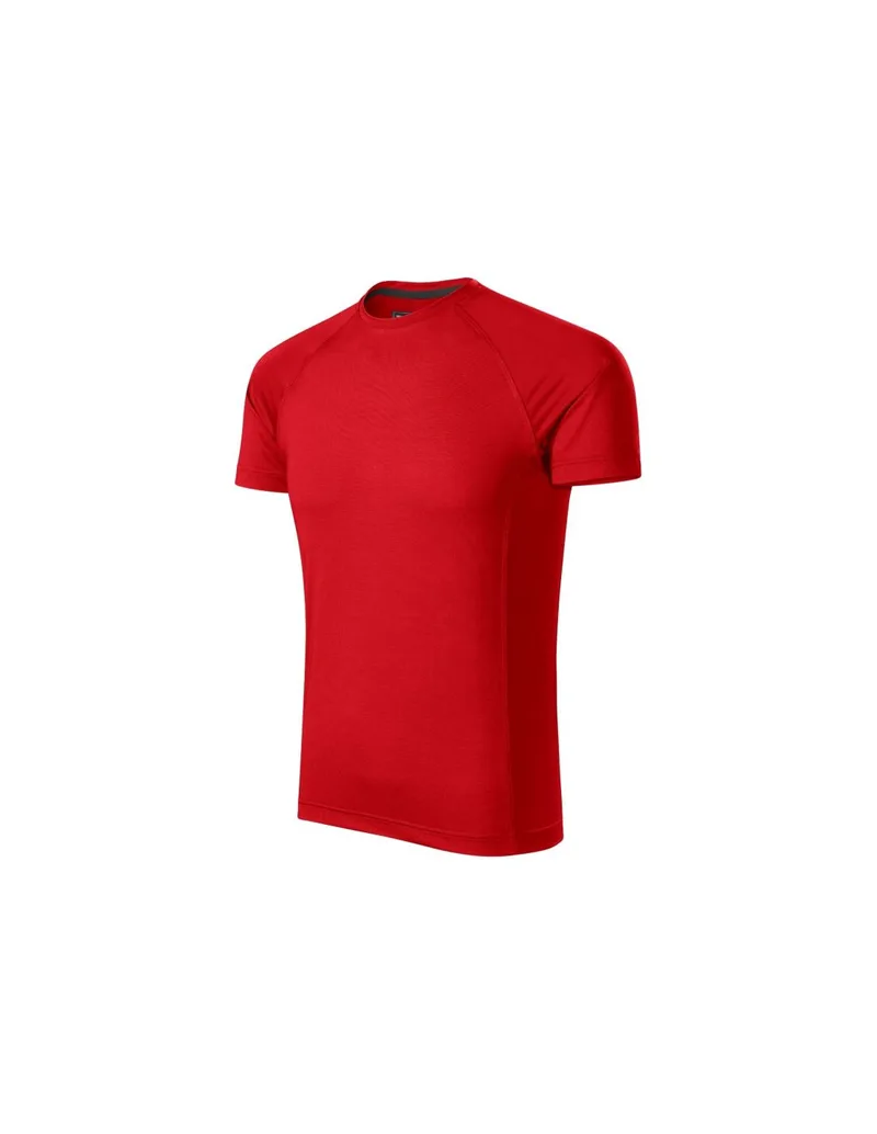 Malfini Ανδρικό Διαφημιστικό T-shirt Κοντομάνικο σε Κόκκινο Χρώμα MLI-17507