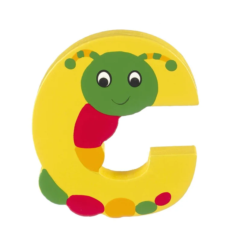Ξύλινο Γράμμα C Alphabet Letters Πορτοκαλί Tree Toys