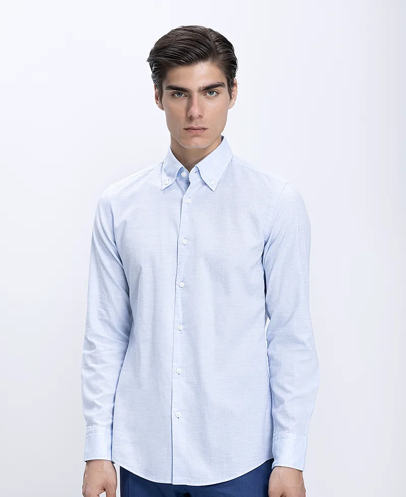 Boss Ανδρικό Πουκάμισο Βαμβακερό Με Button Down Γιακά Modern Fit