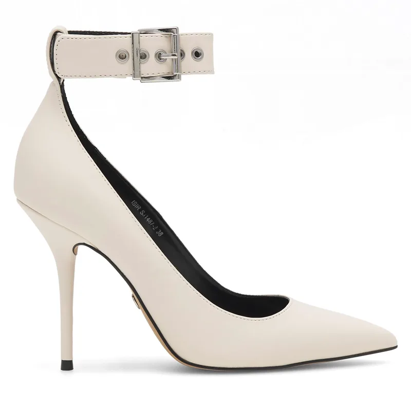 Γόβες Nine West SJ1487-2 Λευκό