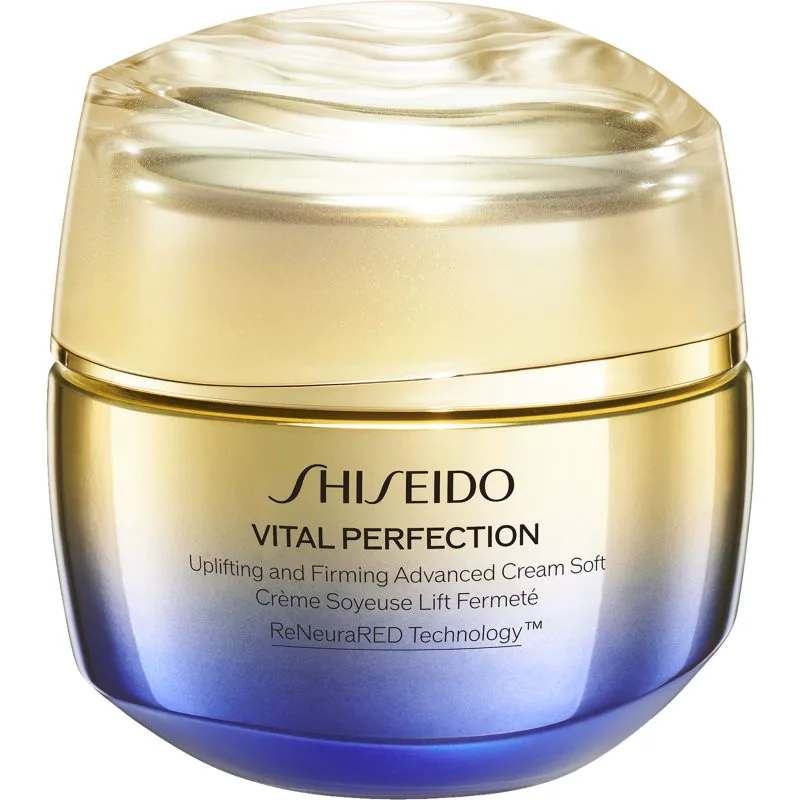 Shiseido Vital Perfection Uplifting and Firming Advanced Cream Soft ελαφριά συσφικτική κρέμα μέρα και βράδυ 50 ml