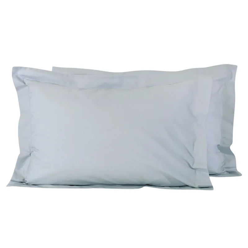Ζεύγος Μαξιλαροθήκες Βαμβακερές Oxford 50x70+5εκ. Colours 1018 Light Grey Das Home (Ύφασμα: Βαμβάκι 100%, Χρώμα: Γκρι) - Das Home - 533400001018