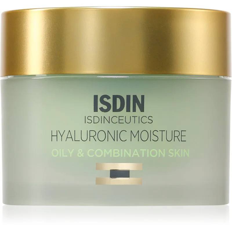 ISDIN Isdinceutics Hyaluronic Moisture Oily and Combination Skin ενυδατική κρέμα ημέρας για μικτή και λιπαρή επιδερμίδα επαναγεμιζόμενος 50 γρ