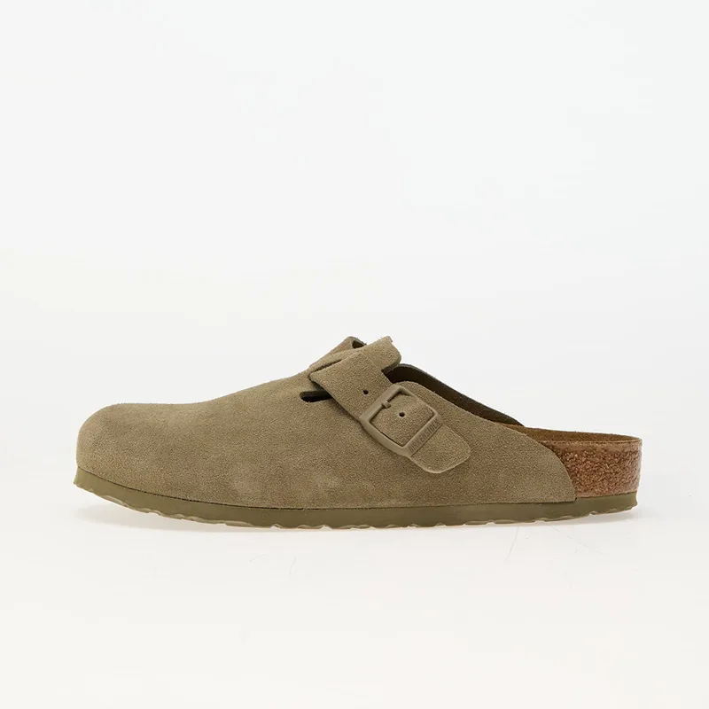 Sneakers Birkenstock Boston Leather Velvet Faded Khaki EUR 43