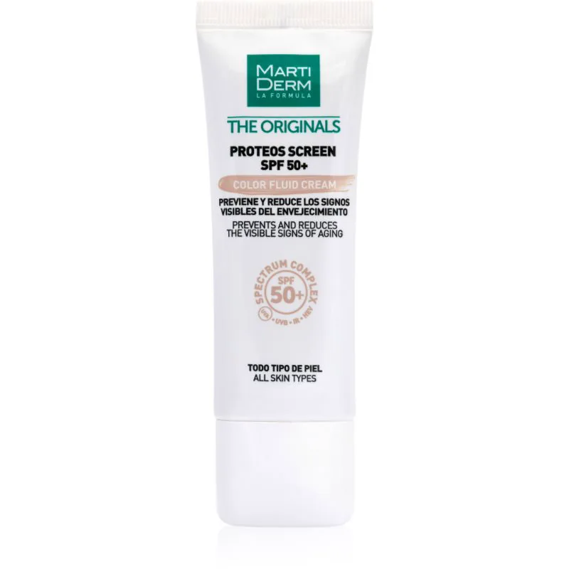 MartiDerm The Originals Proteos Screen χρωματισμένο υπερ ελαφρύ υγρό SPF 50+ 40 ml