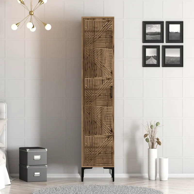 Ντουλάπα Kumsal P - Walnut 845Hct5402 (40x47,5x201,4)