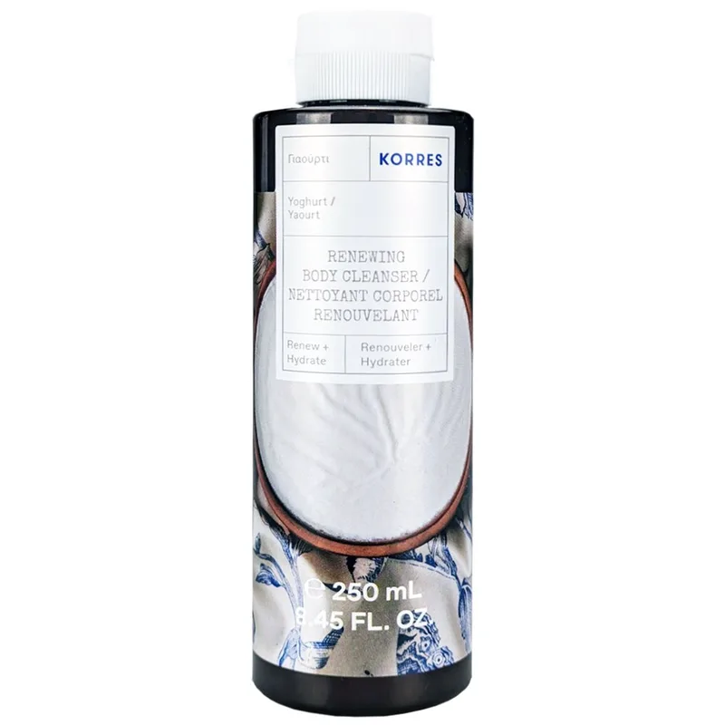 Korres Yogurt Renewing Body Cleanser Ενυδατικό Αφρόλουτρο με Πρωτεΐνες Σιταριού & Άρωμα Γιαούρτι - 250ml