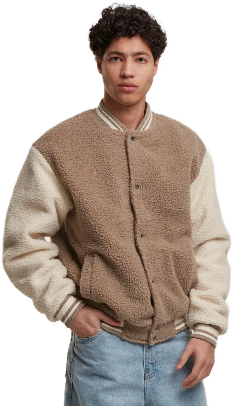 Μπουφάν Teddy College Jacket TB7943-01279 Urban Classics darktaupe
