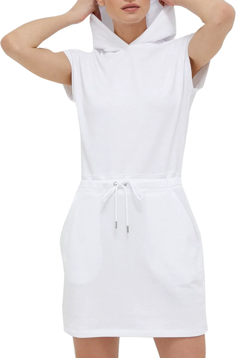 Φόρεμα DKNY Embroidered Logo Cinched Waist Sneaker DP3D4775-WHT Γυναικείο