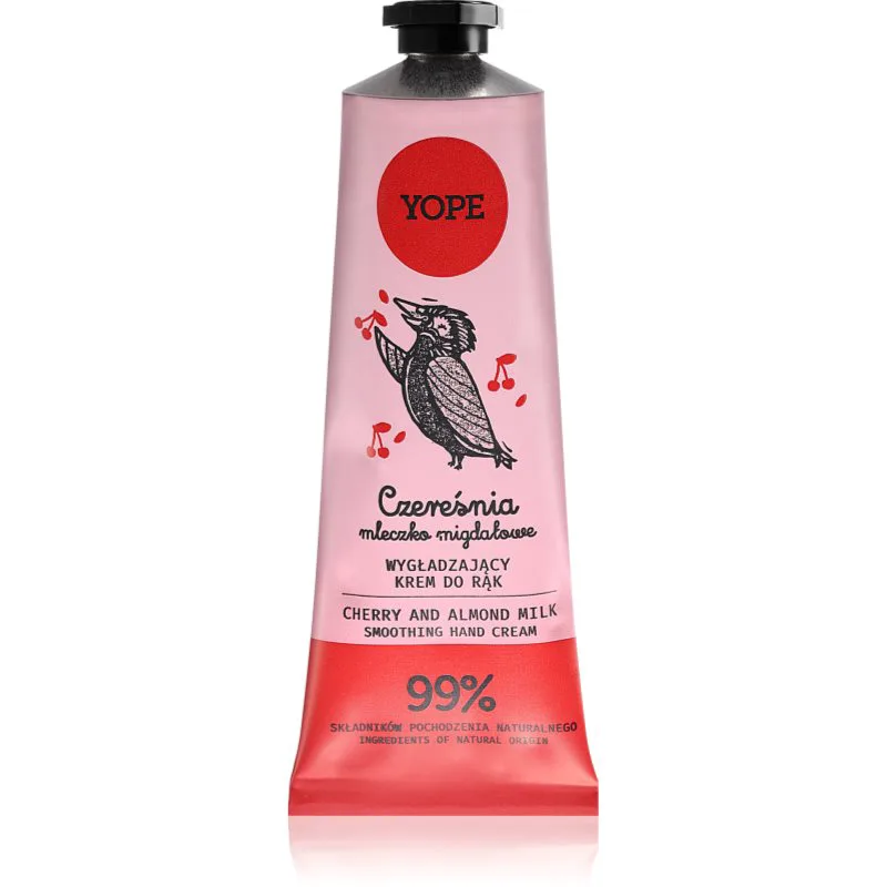 Yope Cherry & Almond Milk φυσική κρέμα για τα χέρια 50 ml
