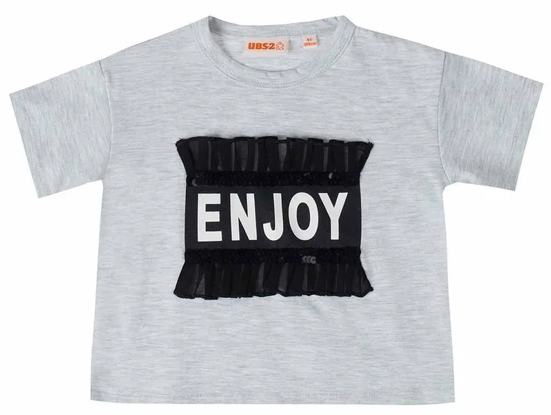T-SHIRT UBS2 E219326-999 ΓΚΡΙ ΜΕΛΑΝΖΕ (4 ΕΤΩΝ)-(104 CM)