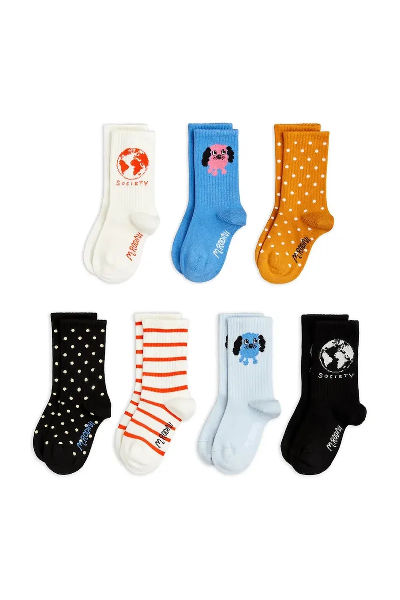 Παιδικές κάλτσες Mini Rodini Doggie 7-pack