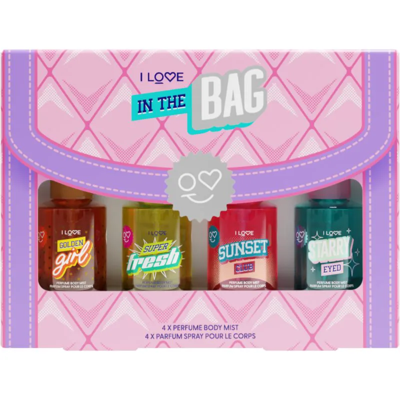 I Love In The Bag σετ δώρου σπρέι για το σώμα