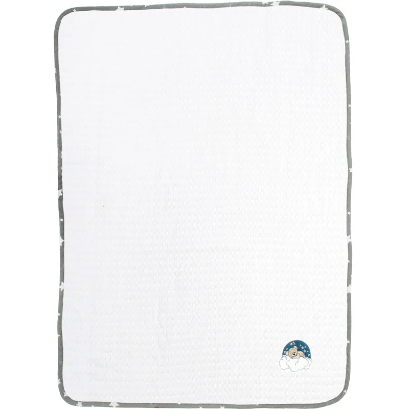 Κουβέρτα Πικέ Αγκαλιάς 80x110 Dimcol Cloudy Bear 176 Grey