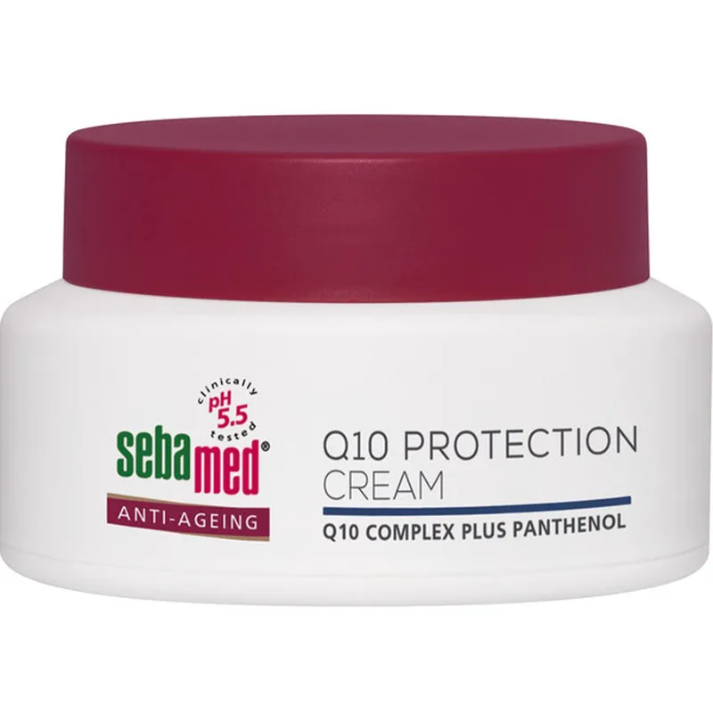 Sebamed Anti-Ageing Q10 Protection Cream Αντιγηραντική Κρέμα Προσώπου με Συνένζυμο Q10 & Πανθενόλη που Ενεργοποιεί την Κυτταρική Ανανέωση & Ενισχύει την Παραγωγή Κολλαγόνου 50ml