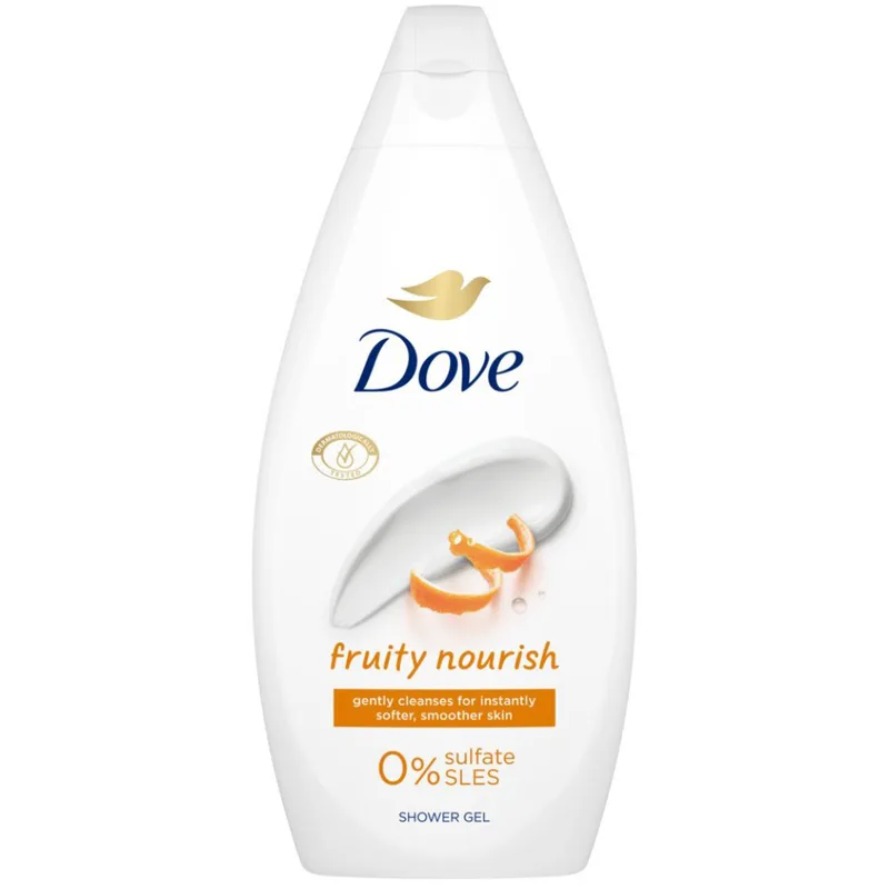 Dove Fruity Nourish Shower Gel Ενυδατικό & Ήπιο Αφρόλουτρο για Λεία Επιδερμίδα με Εσπεριδοειδή Άρωμα 450ml