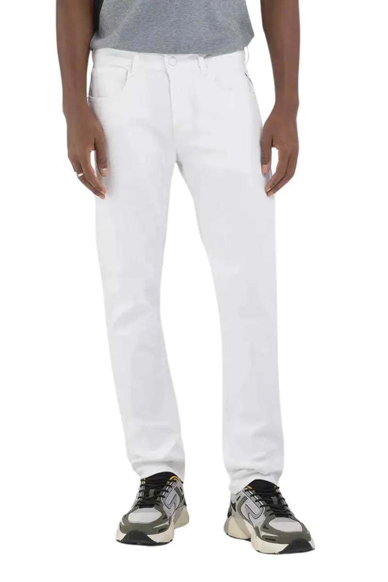 REPLAY Ανδρικό Τζιν ANBASS - M914Y .000.8488701 - ΑΣΠΡΟ-M914Y .000.8488701-WHITE