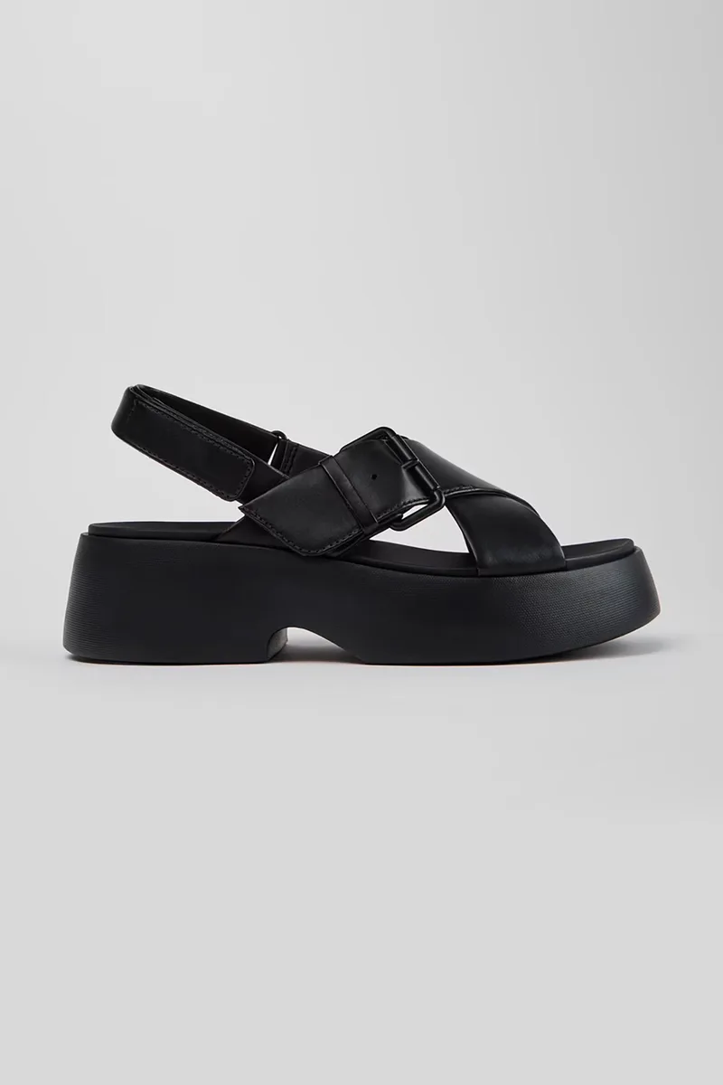 Camper γυναικεία πέδιλα μονόχρωμα "Tasha" - K201860-001 Μαύρο