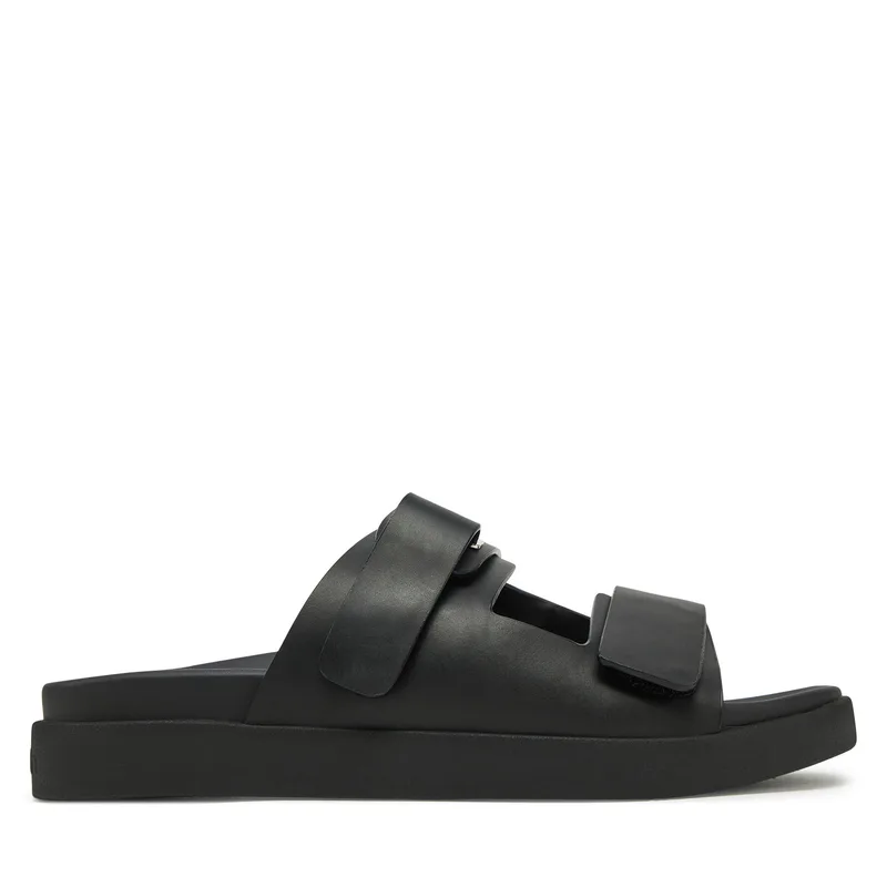 Σανδάλια Calvin Klein Flat Adj Slide Eyelet HW0HW02489 Μαύρο