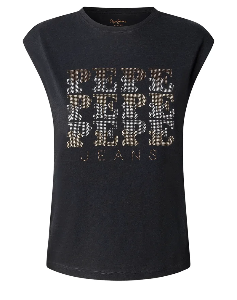 PEPE JEANS DROP 3A LUJAN ΜΠΛΟΥΖΑ ΓΥΝΑΙΚΕΙΟ PL5000163-999/BLACK Black