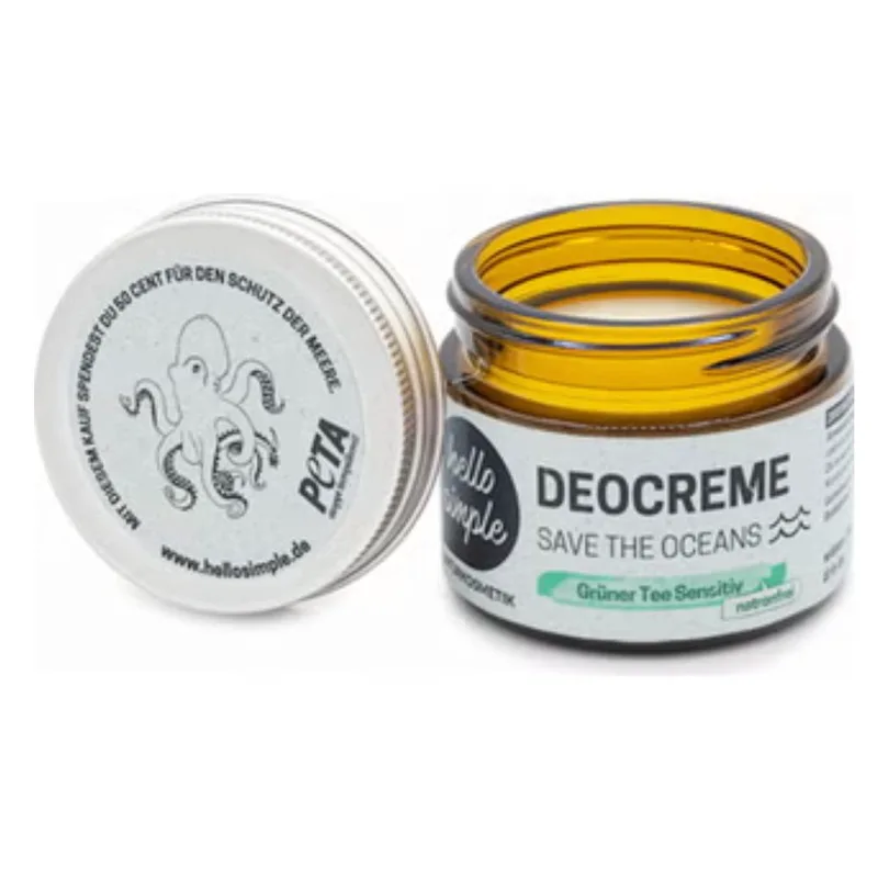 Hello simple "Save the Oceans" Green Tea Deodorant Cream 50 g