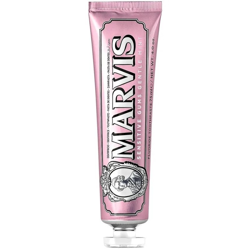 Marvis Sensitive Gums Gentle Mint Toothpaste Οδοντόκρεμα Καθημερινής Χρήσης Ιδανική για την Προστασία των Ευαίσθητων Ούλων με Δροσερή Γεύση Μέντα 75ml
