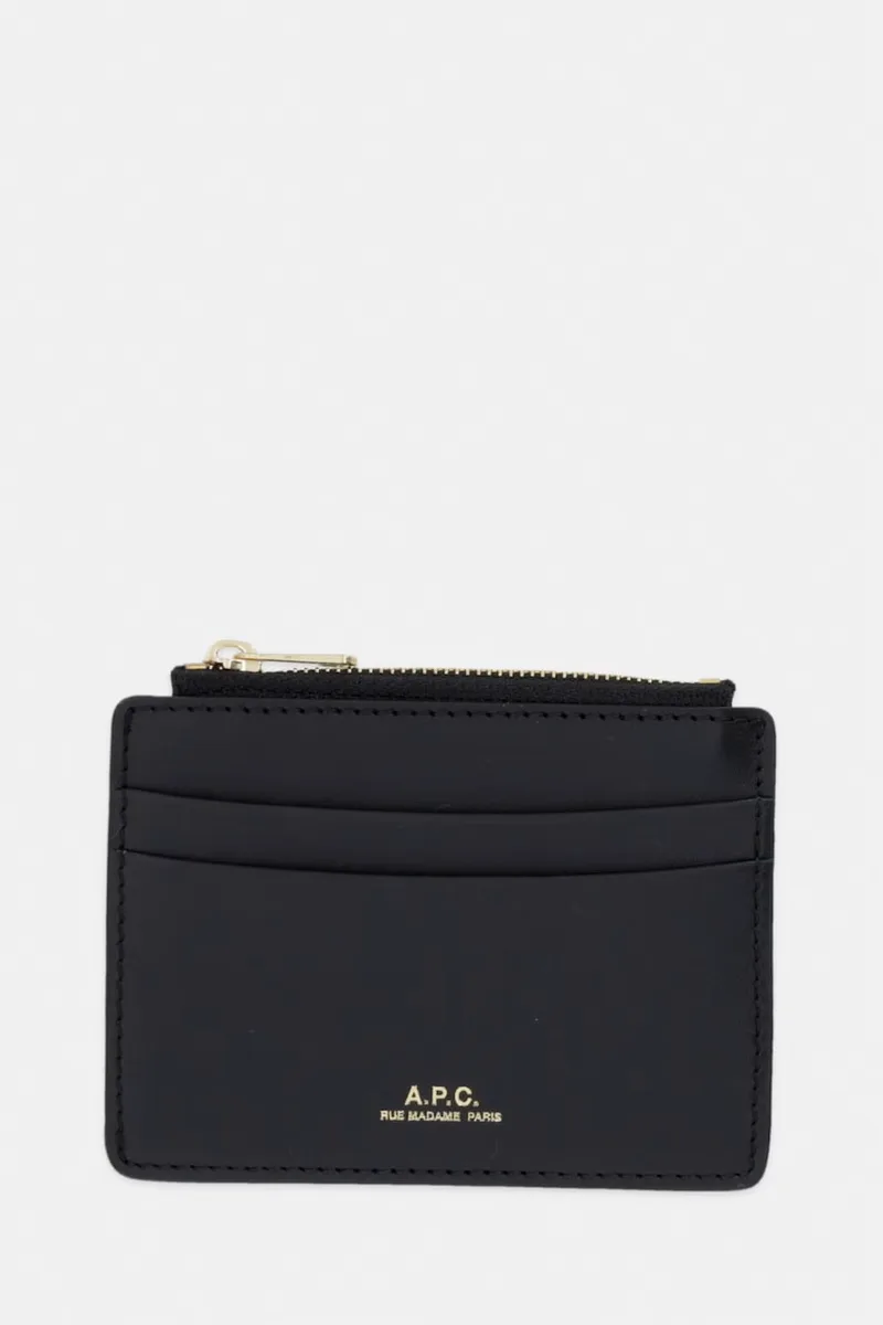 A.P.C. πορτοφόλι γυναικείο δερμάτινο porte-carte paris