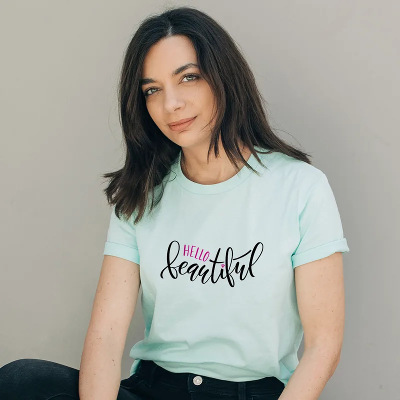 Beautiful - Organic Vegan T-Shirt Unisex - Μέντα - XL