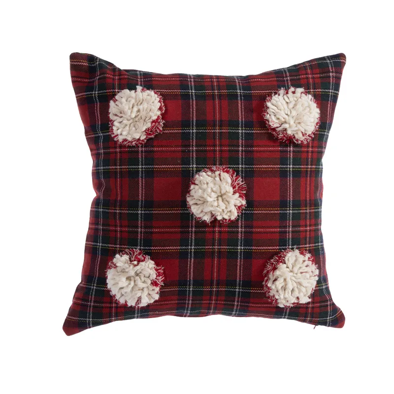 Διακοσμητικό Μαξιλάρι (45x45) Nef-Nef Homeware Red Check