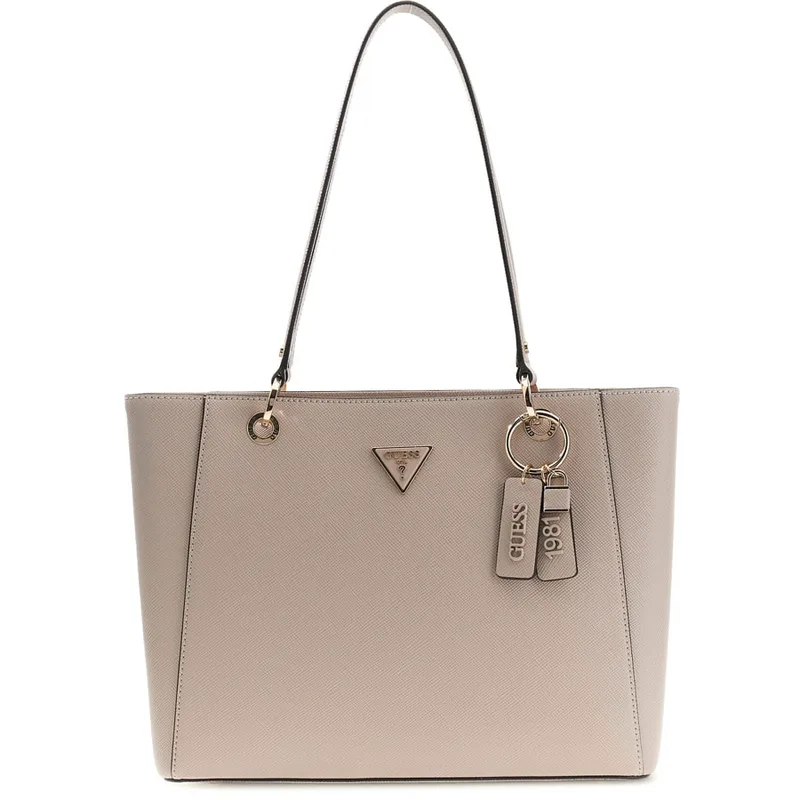 Guess μπεζ τσάντα ώμου NOELLE ZG967225