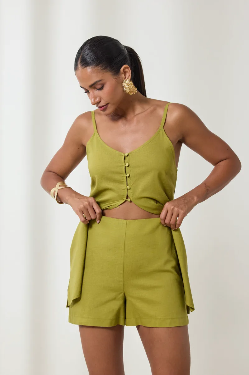 Enzzo Shorts Mishi - Dusty Lime