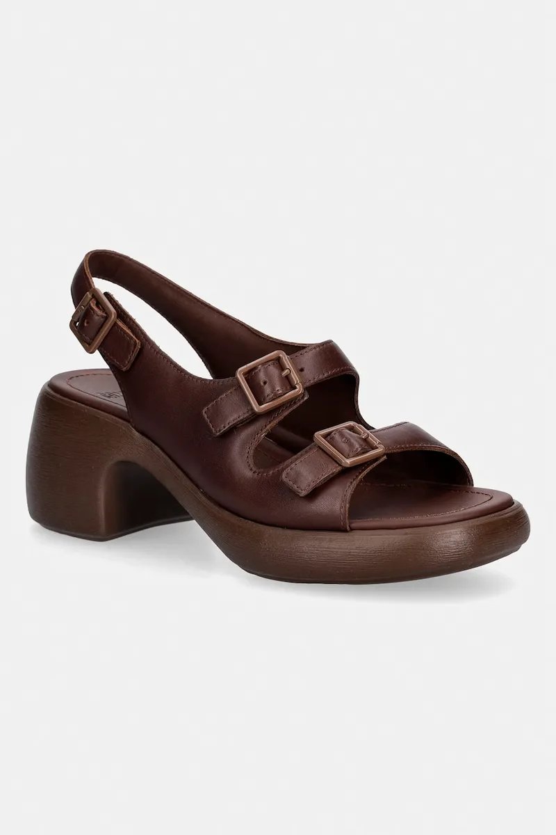 Camper σανδάλια με ψηλό τακούνι δερμάτινα Thelma Sandal