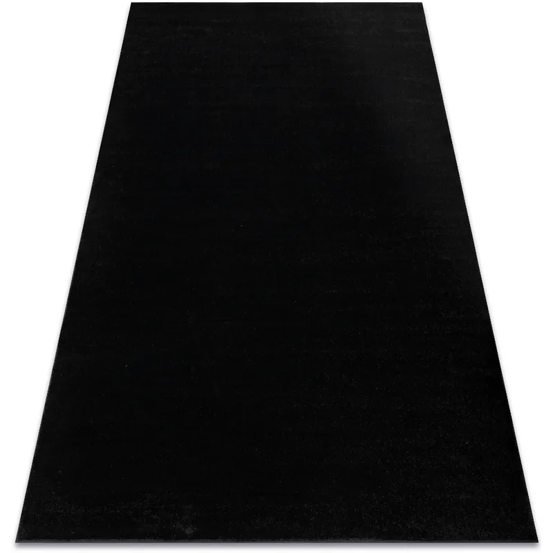 Χαλιά Rugsx Χαλί SOFTY απλό, ένα χρώμα μαύϠ240x330 cm