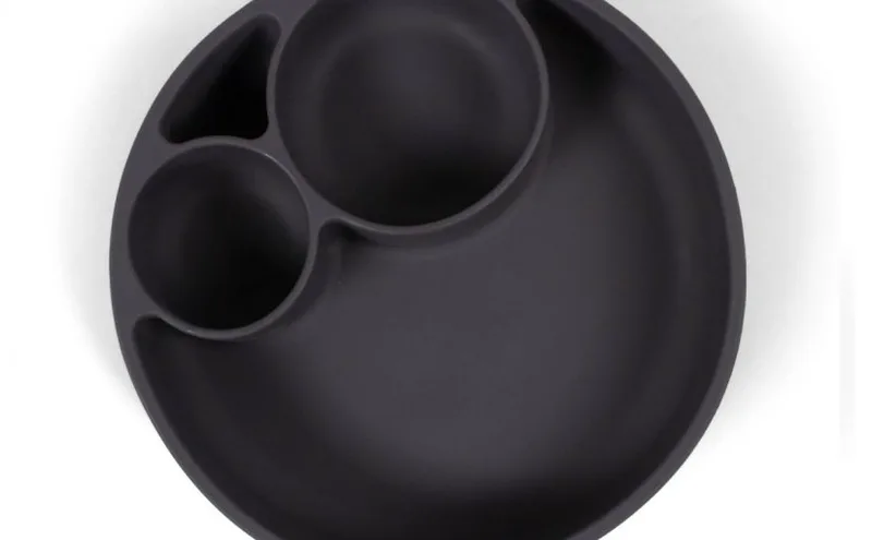 Filibabba Silicone Divided Plate – Stone Grey