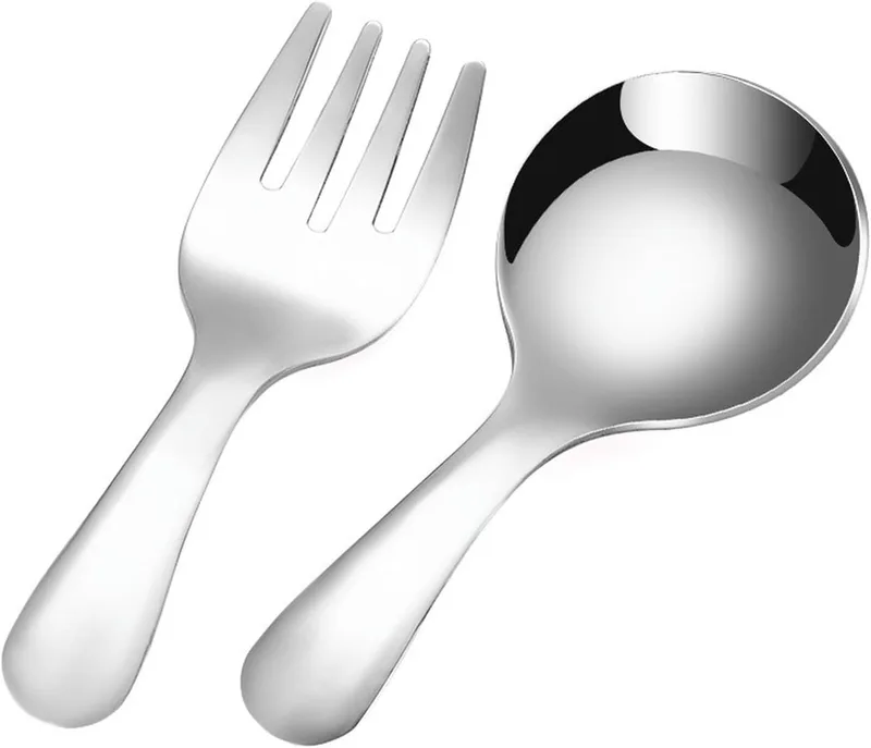 Σετ Ανοξείδωτων Μαχαιροπίρουνων με Θήκη - Silver