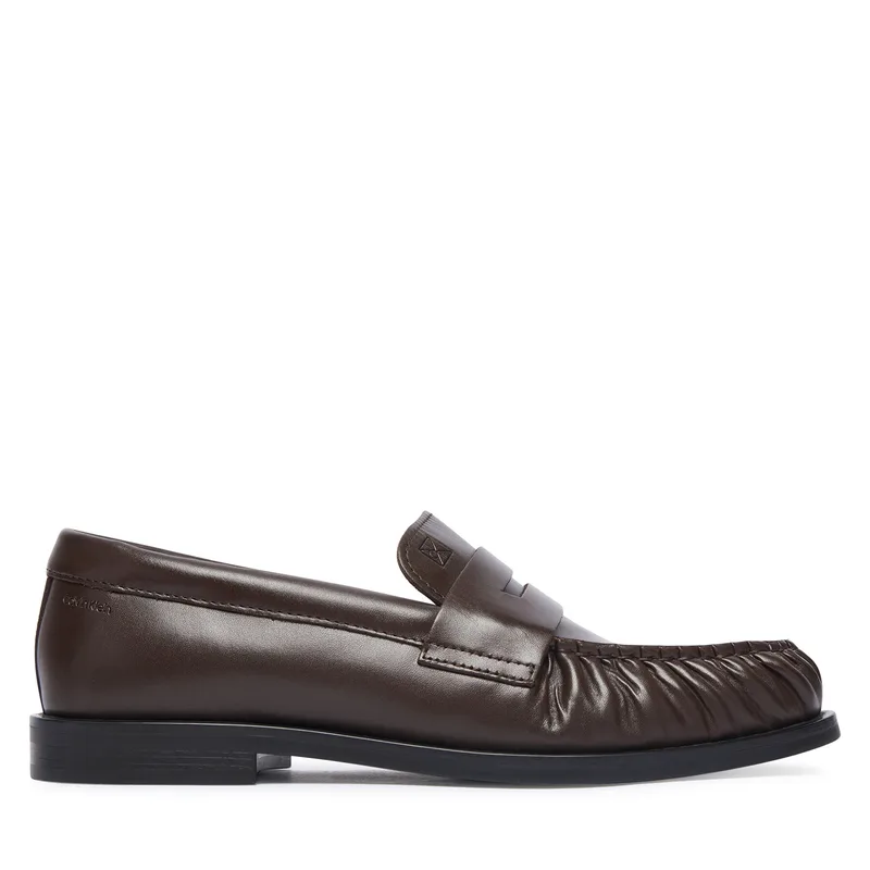 Lords Calvin Klein Round Loafer Lth HW0HW03126 Σκούρο καφέ